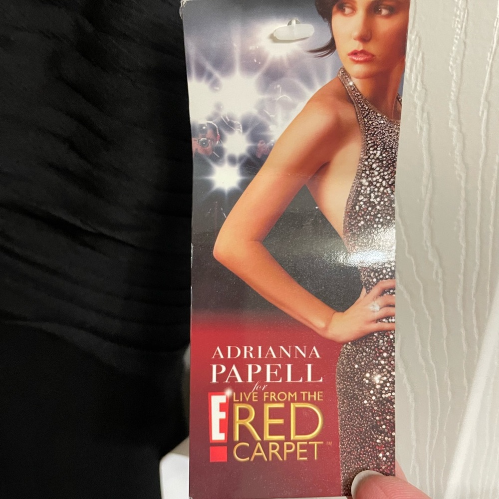 Adrianna Papell Black One Shoulder Dress - Picture 8 of 9